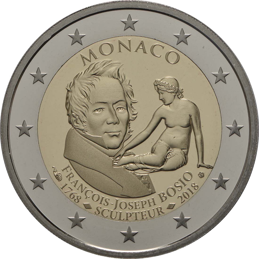 Monaco 2018 250. Geburtstag von François-Joseph Bosio – Rückseite