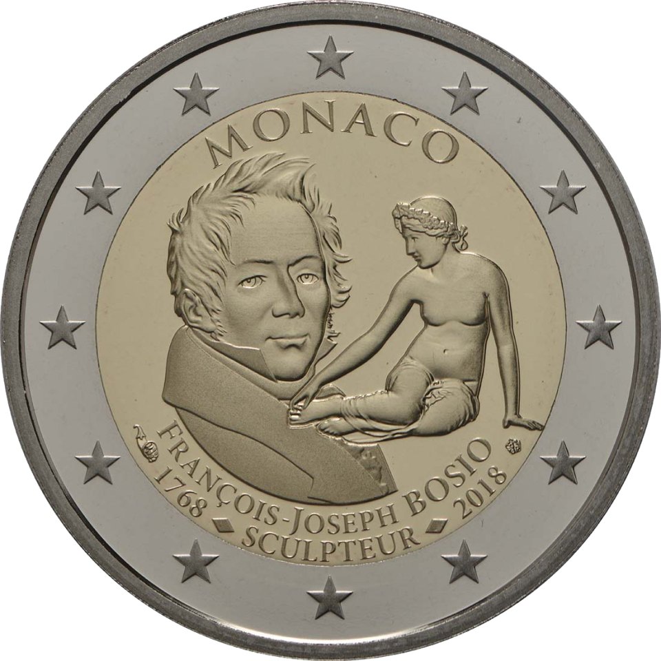 Monaco 2018 250. Geburtstag von François-Joseph Bosio – Rückseite