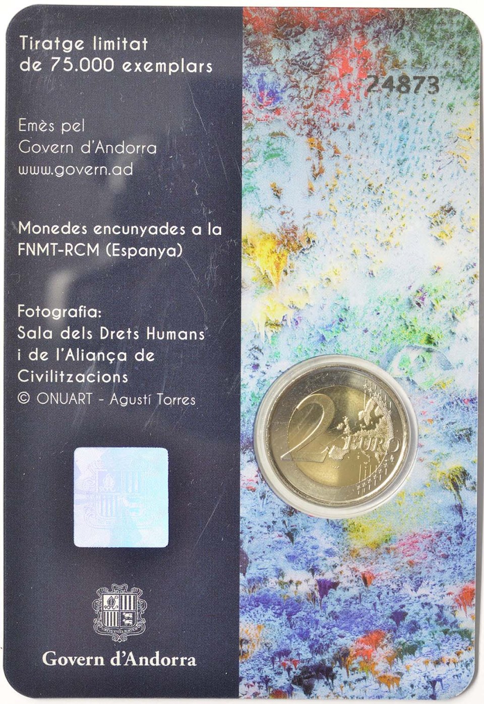 Andorra 2018 70. Jahrestag der Allgemeinen Erklärung der Menschenrechte – Zertifikat