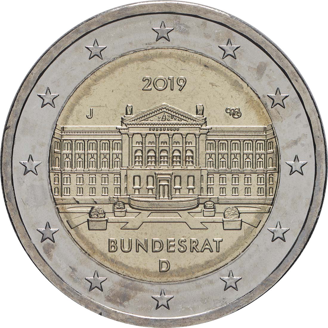 Deutschland 2019 70 Jahre Bundesrat – Rückseite