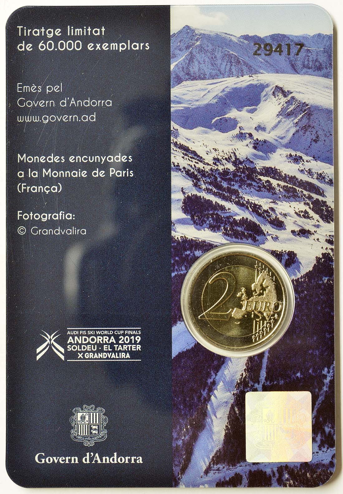 Andorra 2019 Finale des Ski-Alpin Weltcups – Zertifikat