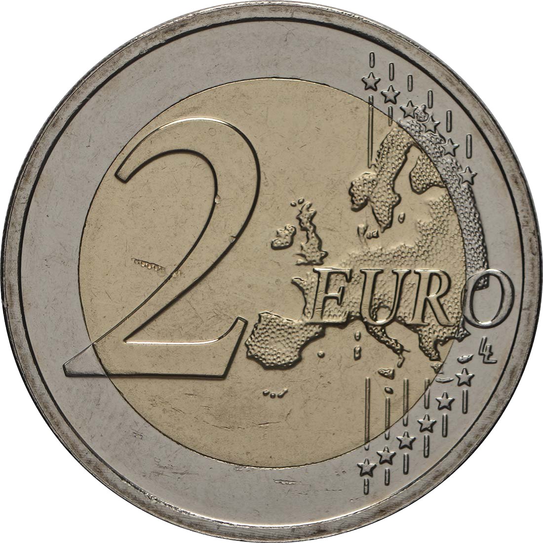 Латвия 2019 – Изгряващо слънце – Гербът на Латвия · Възпоменателна монета от 2 евро Аверс