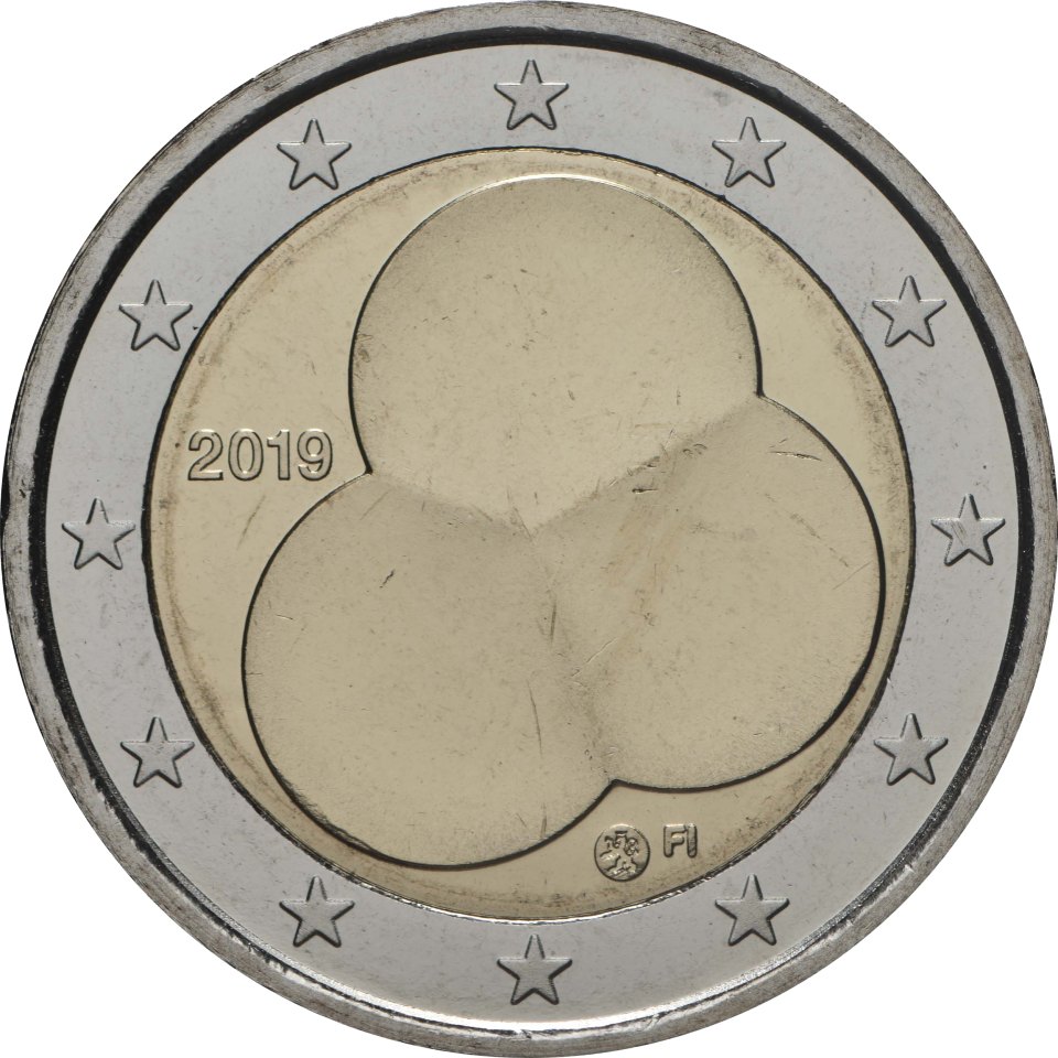 2-Euro-Münze Finnland 2019: 100 Jahre Finnische Verfassung von 1919