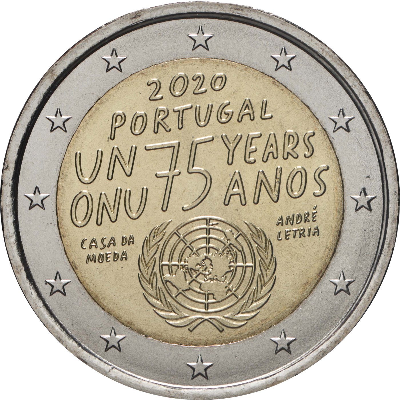 Portugal 2020 75 Jahre Vereinte Nationen – Rückseite