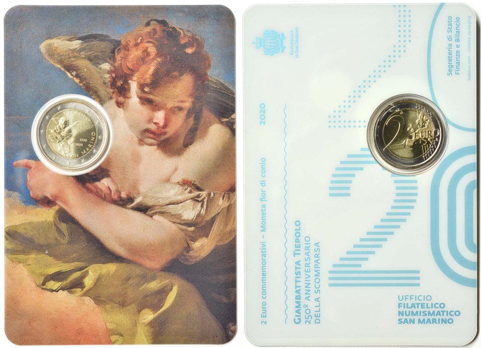 San Marino 2020 250. Todestag von Giovanni Battista Tiepolo – Zertifikat
