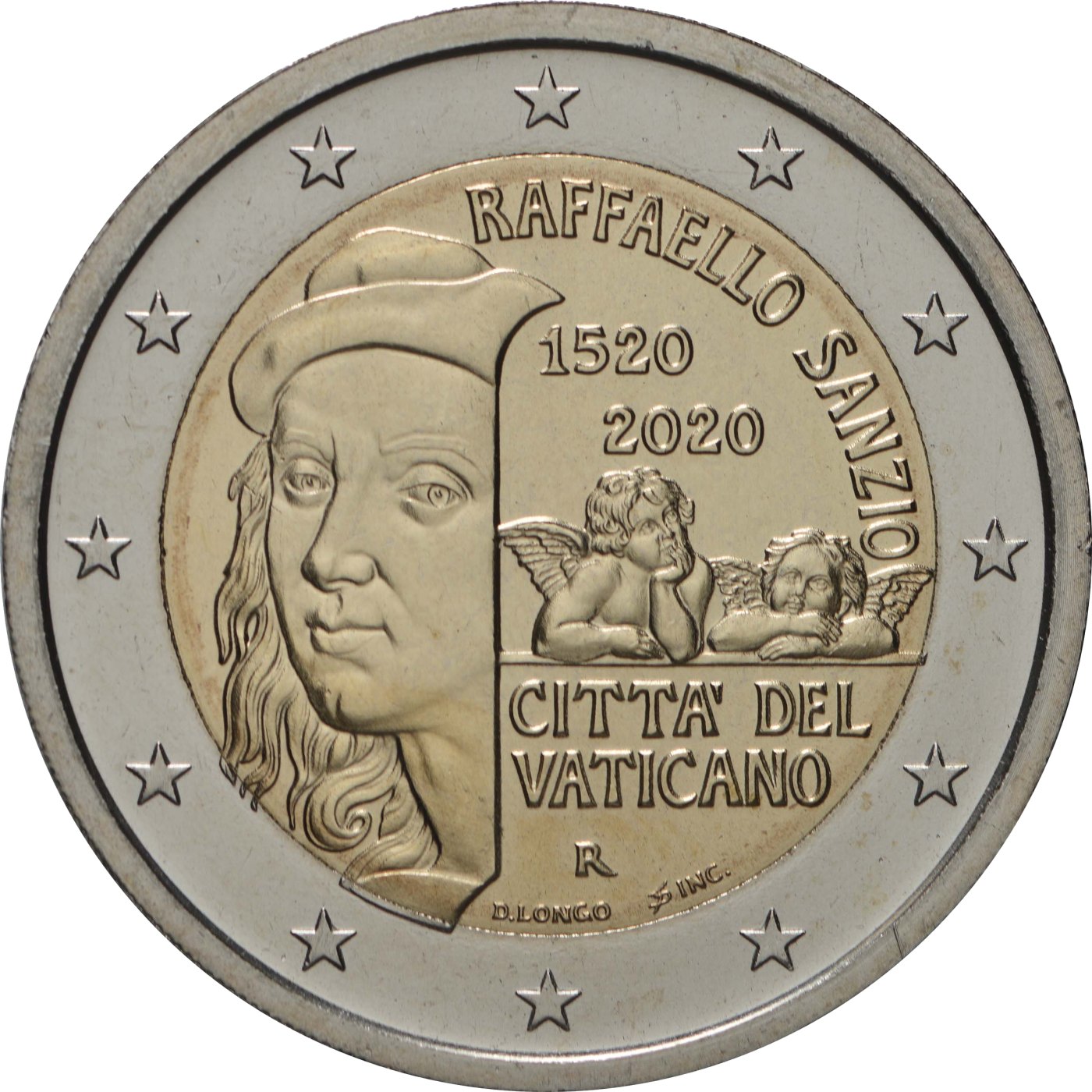 Vatikan 2020 500. Todestag von Raffael – Rückseite