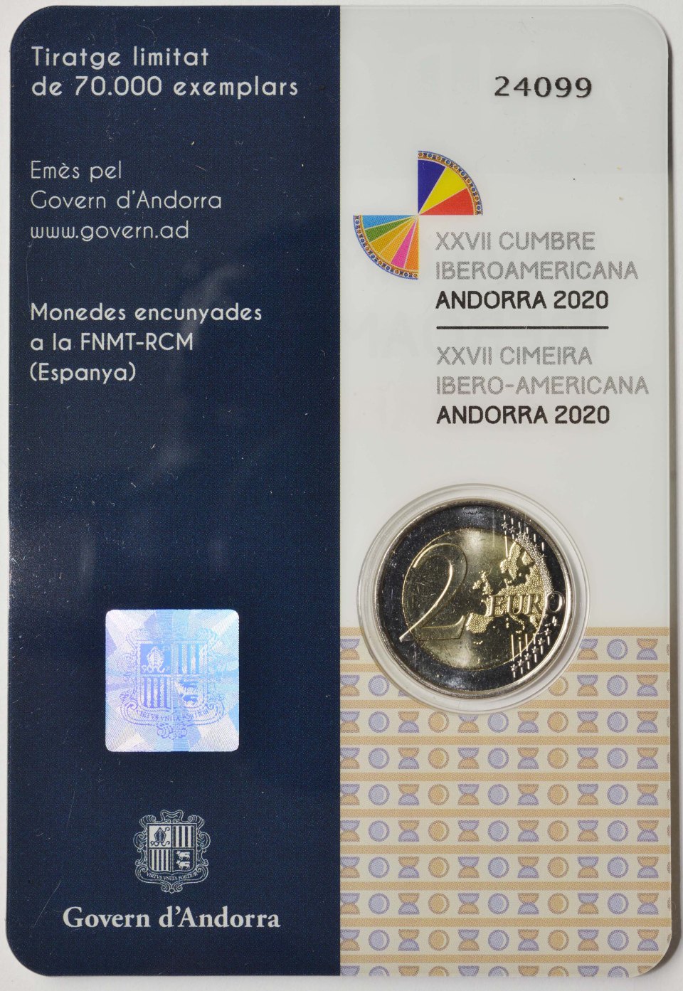 Andorra 2020 XXVII. Iberoamerika-Gipfel 2020 in Andorra – Zertifikat