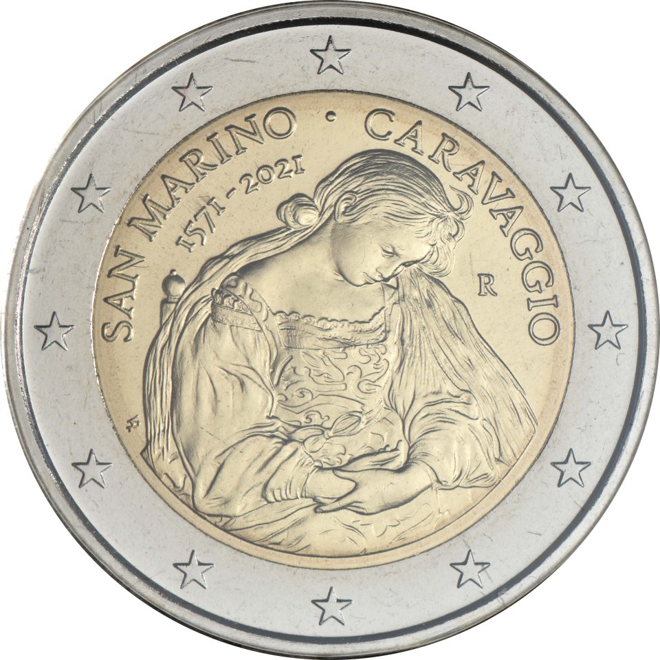 San Marino 2021 450. Geburtstag von Caravaggio – Rückseite