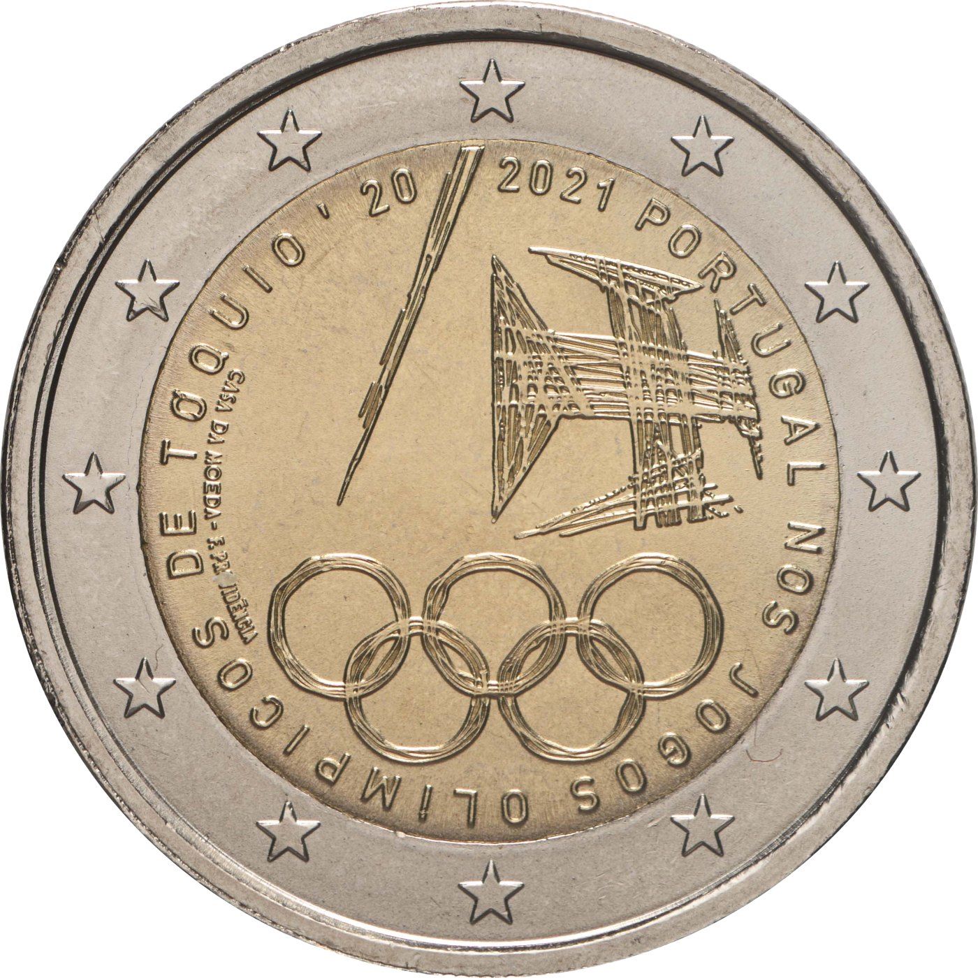 Portugal 2021 Teilnahme an den Olympischen Spielen – Rückseite