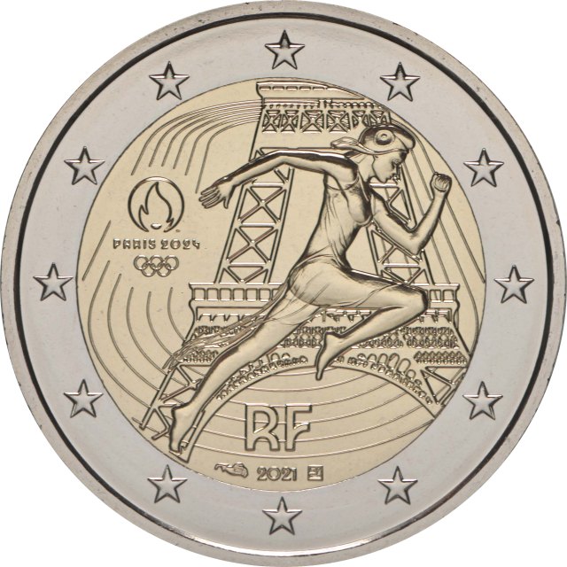 Frankreich 2021 – Marianne und das Rennen - Eiffelturm (Serie: Olympische Sommerspiele, Paris 2024 - 1/4)