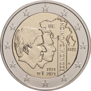 Bélgica 2021 – 100.º aniversario de la fundación de la Unión Económica Belgo-Luxemburguesa (BLEU)