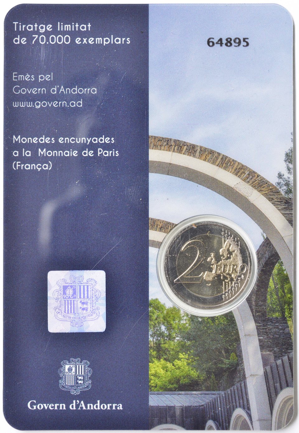 Andorra 2021 100. Jahrestag der Krönung Unserer Lieben Frau von Meritxell – Zertifikat