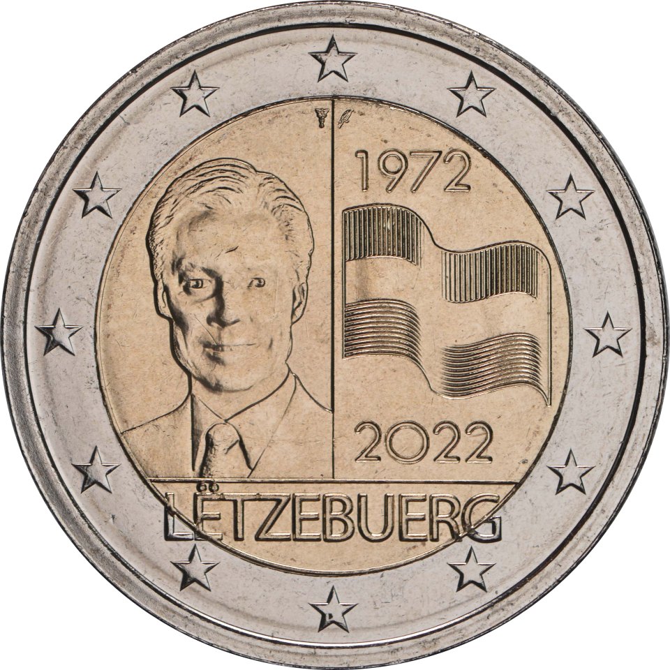 Luxemburg 2022 50 Jahre gesetzlicher Schutz der luxemburgischen Flagge – Rückseite
