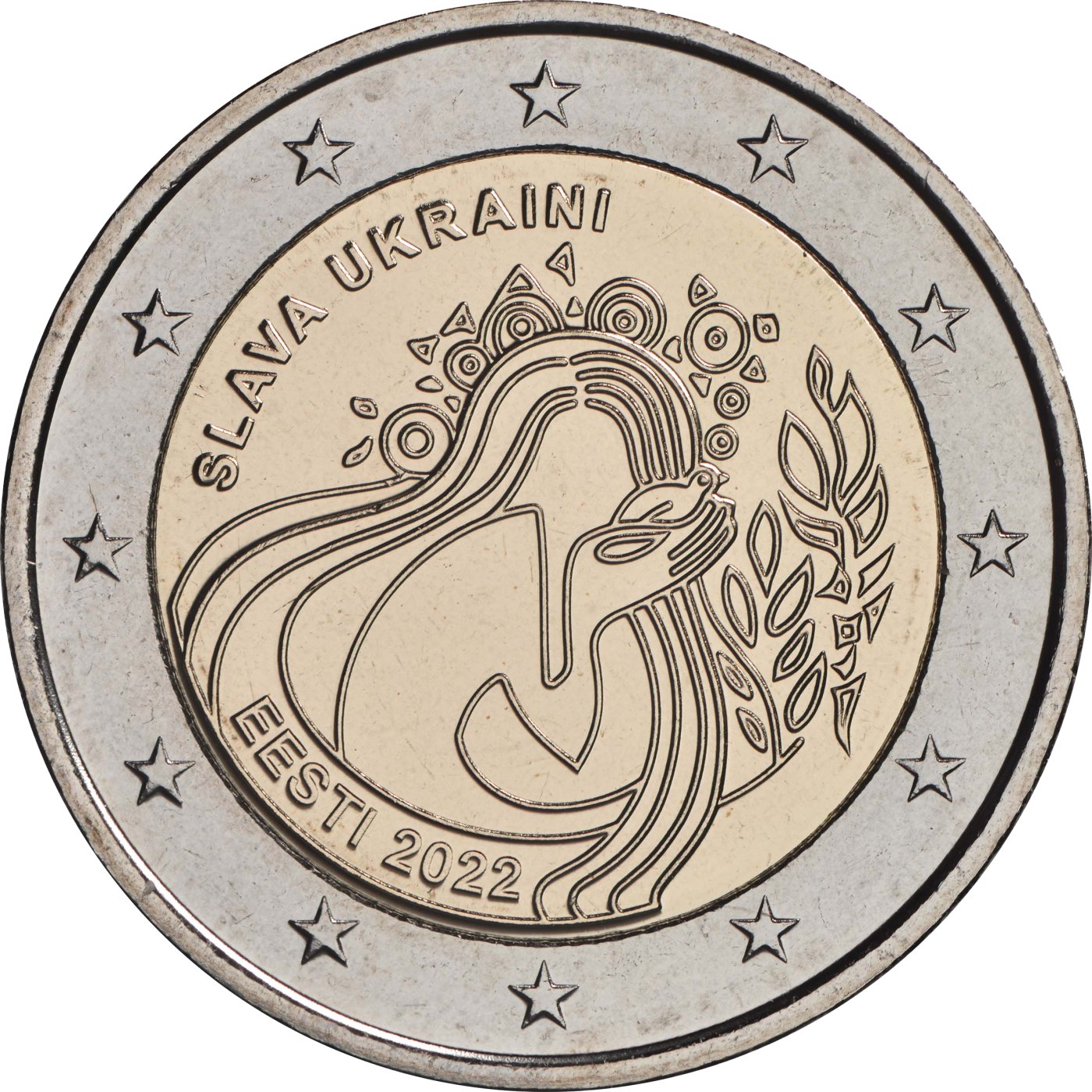Estland 2022 Slava Ukraini – Rückseite