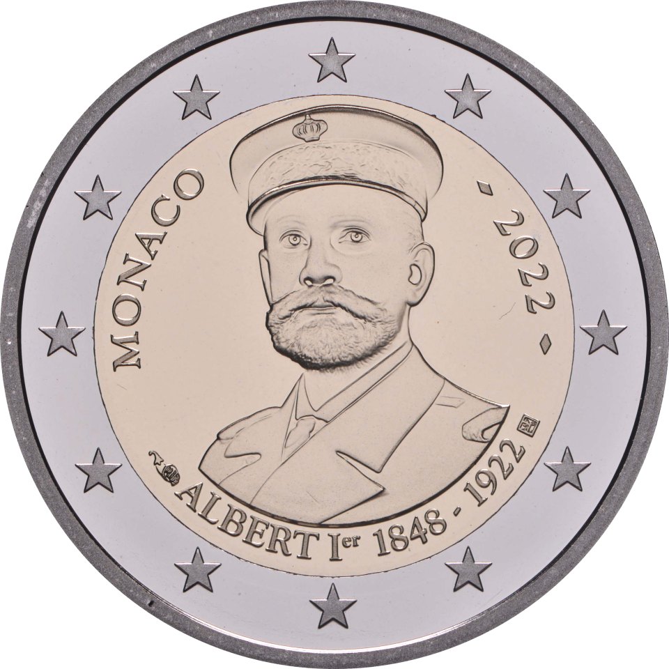 Monaco 2022 100. Todestag von Fürst Albert I – Rückseite