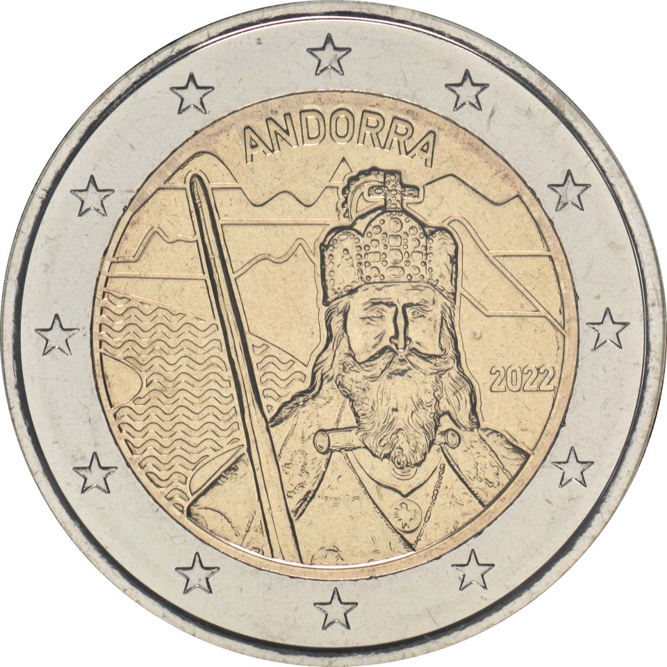 Andorra 2022 Die Legende von Karl dem Großen – Rückseite