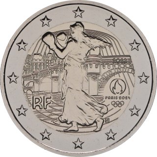 Francia 2023 – La seminatrice e il pugilato - Pont Neuf (Serie: Giochi olimpici estivi, Parigi 2024 - 3/4)