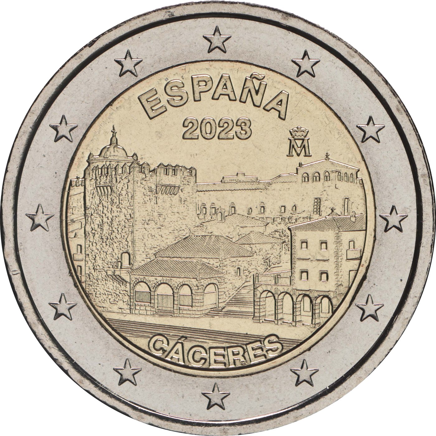 Spanien 2023 UNESCO-Weltkulturerbe-Serie 14. Ausgabe Altstadt von Cáceres – Rückseite