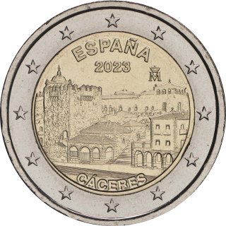 Spagna 2023 – Serie del Patrimonio dell'umanità dell'UNESCO, 14ª emissione, città vecchia di Cáceres