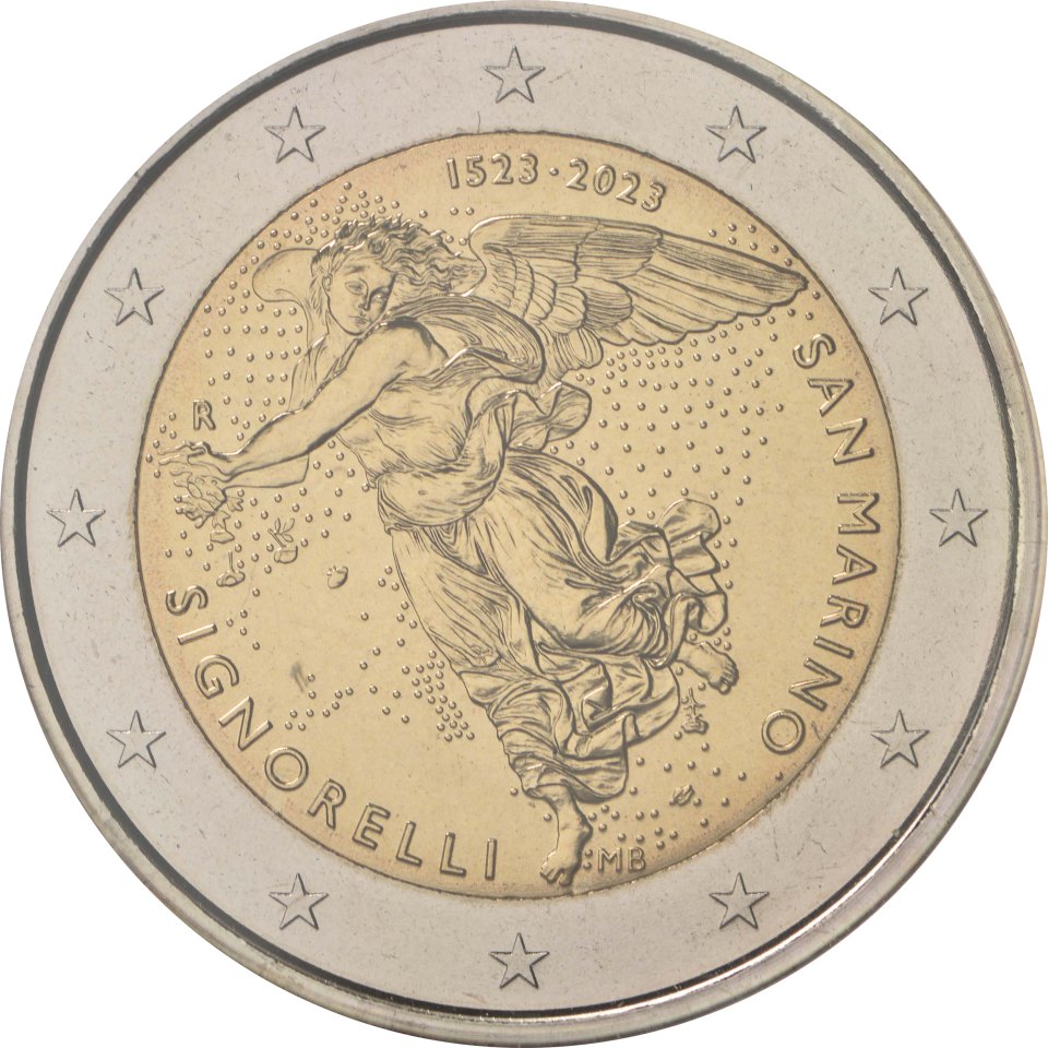 San Marino 2023 500. Todestag von Luca Signorelli – Rückseite