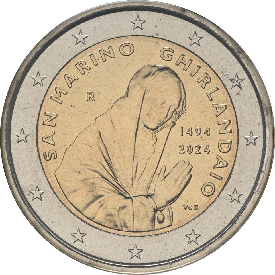 San Marino 2024 530. Todestag von Domenico Ghirlandaio – Rückseite