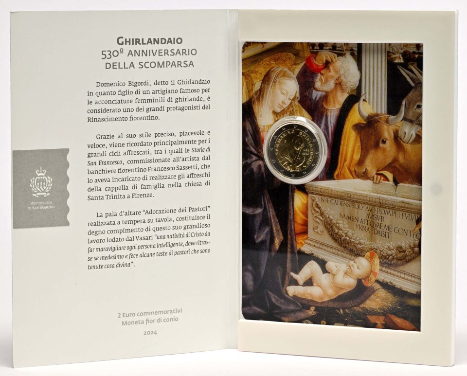 San Marino 2024 530. Todestag von Domenico Ghirlandaio – Übersicht