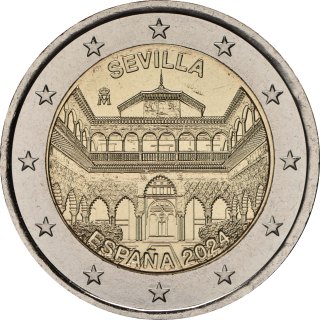 Spagna 2024 – Serie del Patrimonio mondiale dell'UNESCO, 15ª emissione, Cattedrale, Alcazar e Archivo de Indias a Sevilla