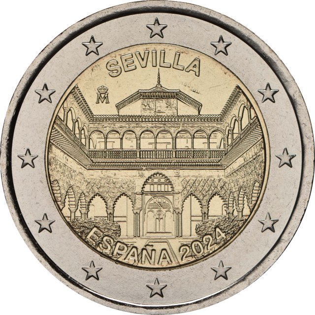 Spanien 2024 – UNESCO-Weltkulturerbe-Serie, 15. Ausgabe, Kathedrale, Alcazar und Archivo de Indias in Sevilla