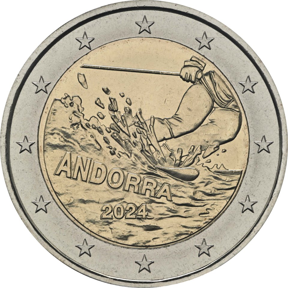 Andorra 2024 100 Jahre Skisport in Andorra – Rückseite
