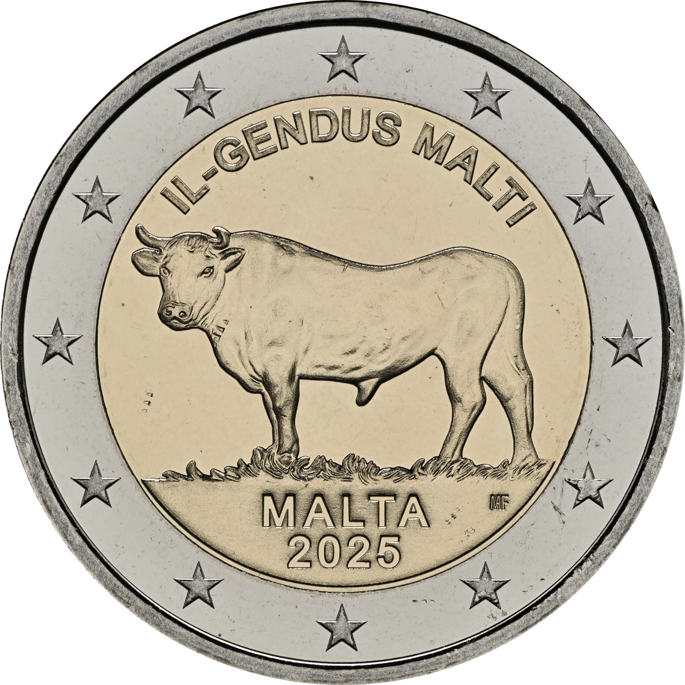 Malta 2025 Der maltesische Ochse Serie: Einheimische Arten – Rückseite
