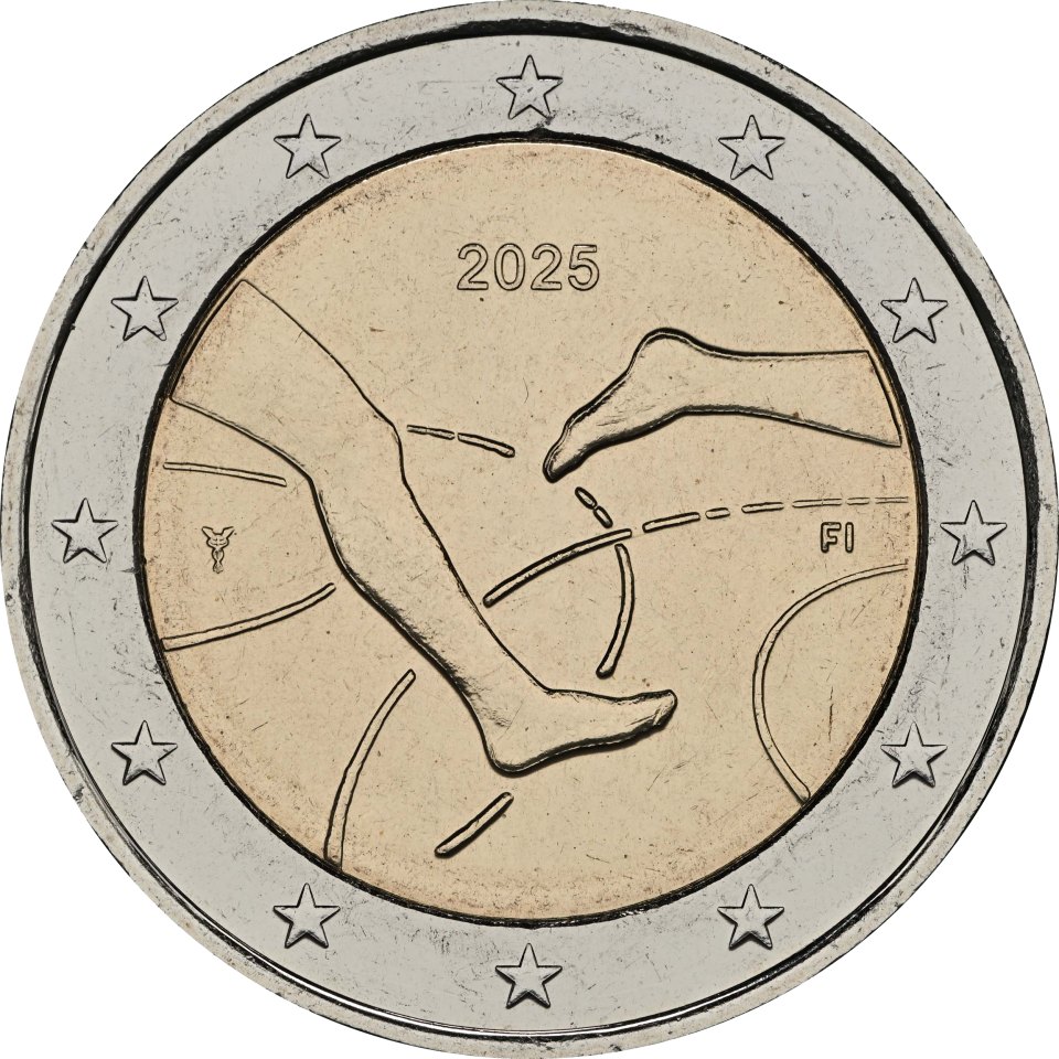 Finnland 2025 100 Jahre Leichtathletik-Match Finnland-Schweden – Rückseite