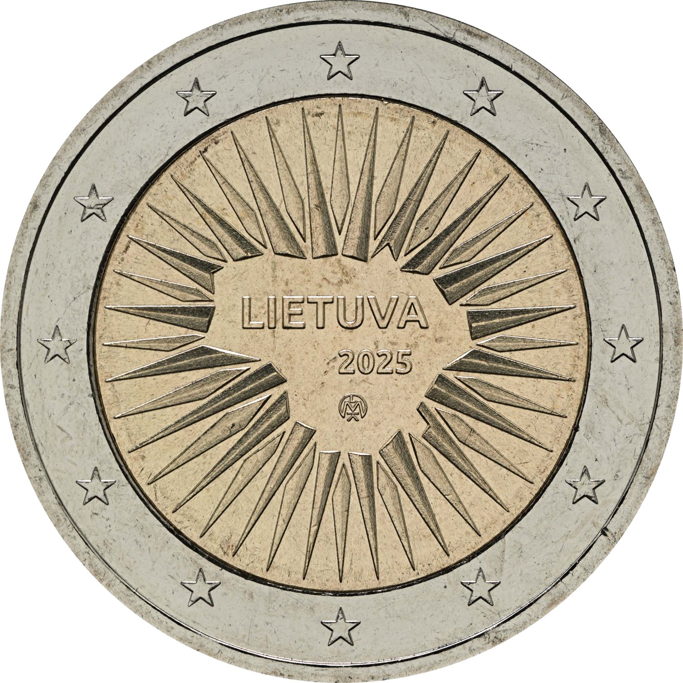 Litva 2025 – Na obranu · Pamätná minca 2 € Reverz