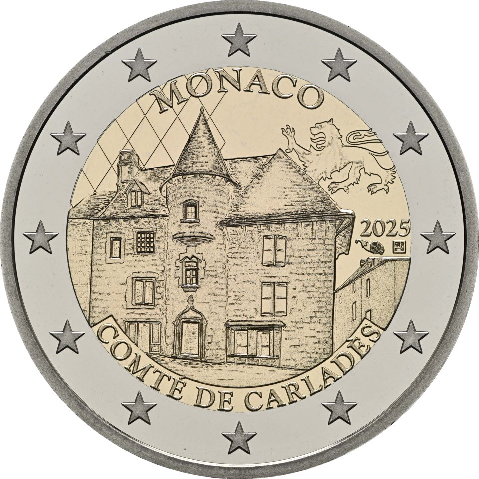 Monaco 2025 Ehemaliges Lehen von Carladès – Rückseite