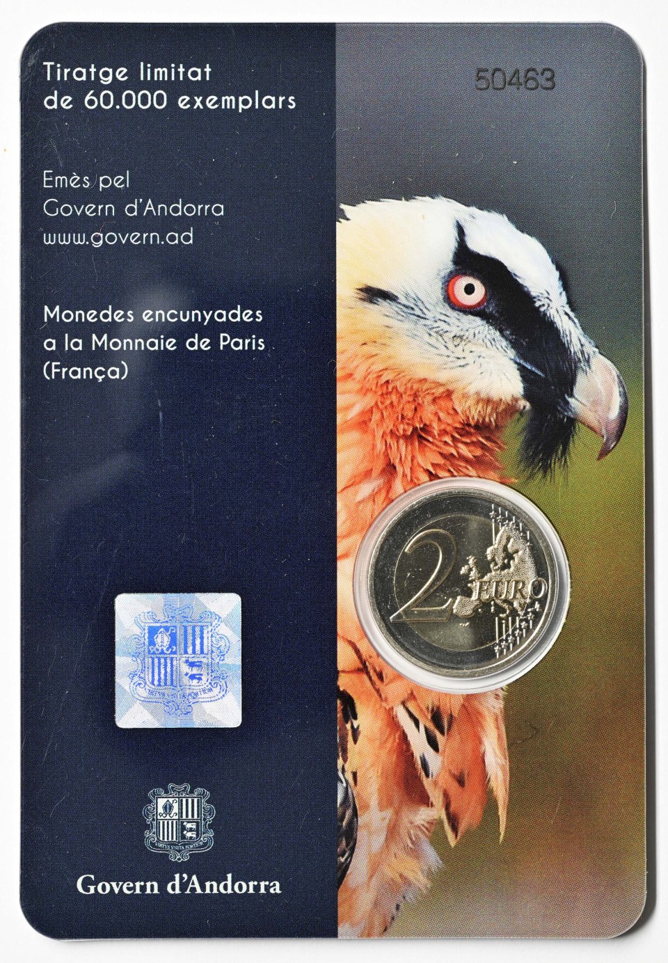 Andorra 2025 Der Bartgeier – Zertifikat