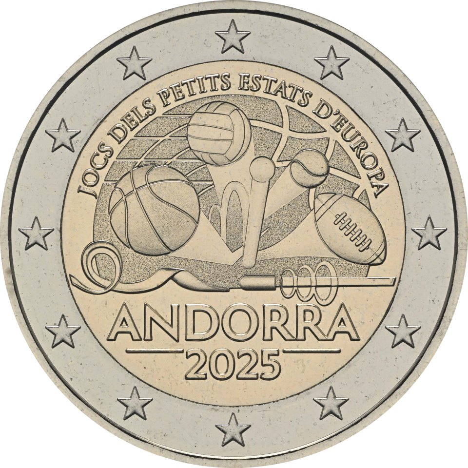 Andorra 2025 Spiele der kleinen Staaten von Europa – Rückseite