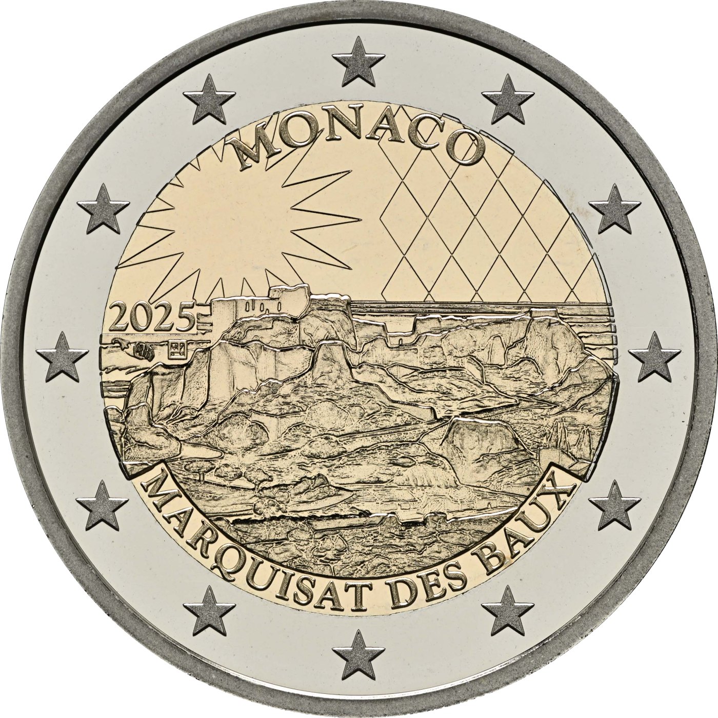 Monaco 2025 Ehemaliges Lehen von Les Baux – Rückseite