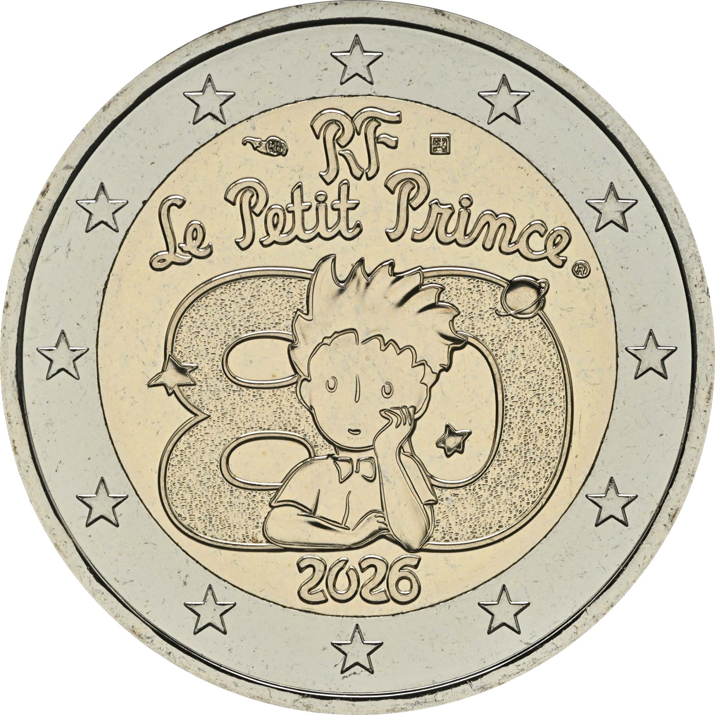 Frankreich 2026 80 Jahre "Der kleine Prinz" – Rückseite
