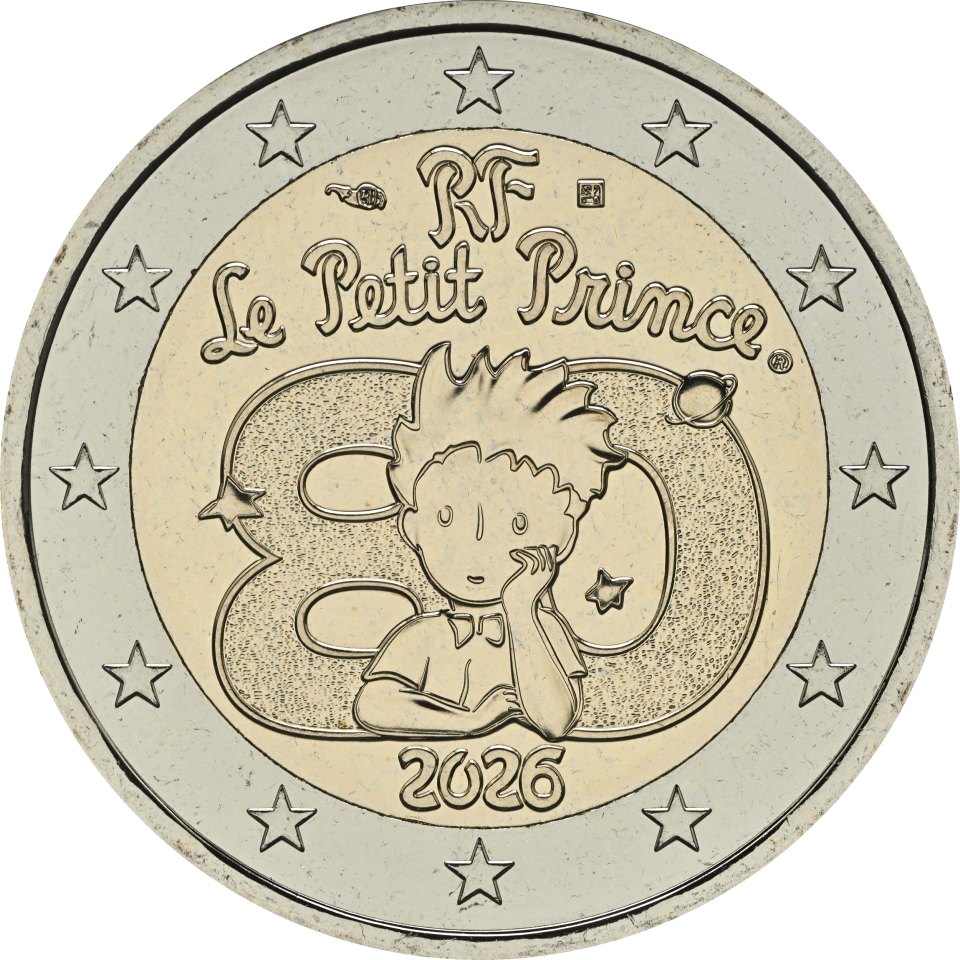 Frankreich 2026 80 Jahre "Der kleine Prinz" – Rückseite
