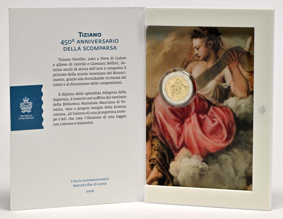 San Marino 2026 450. Todestag von Tizian – Übersicht