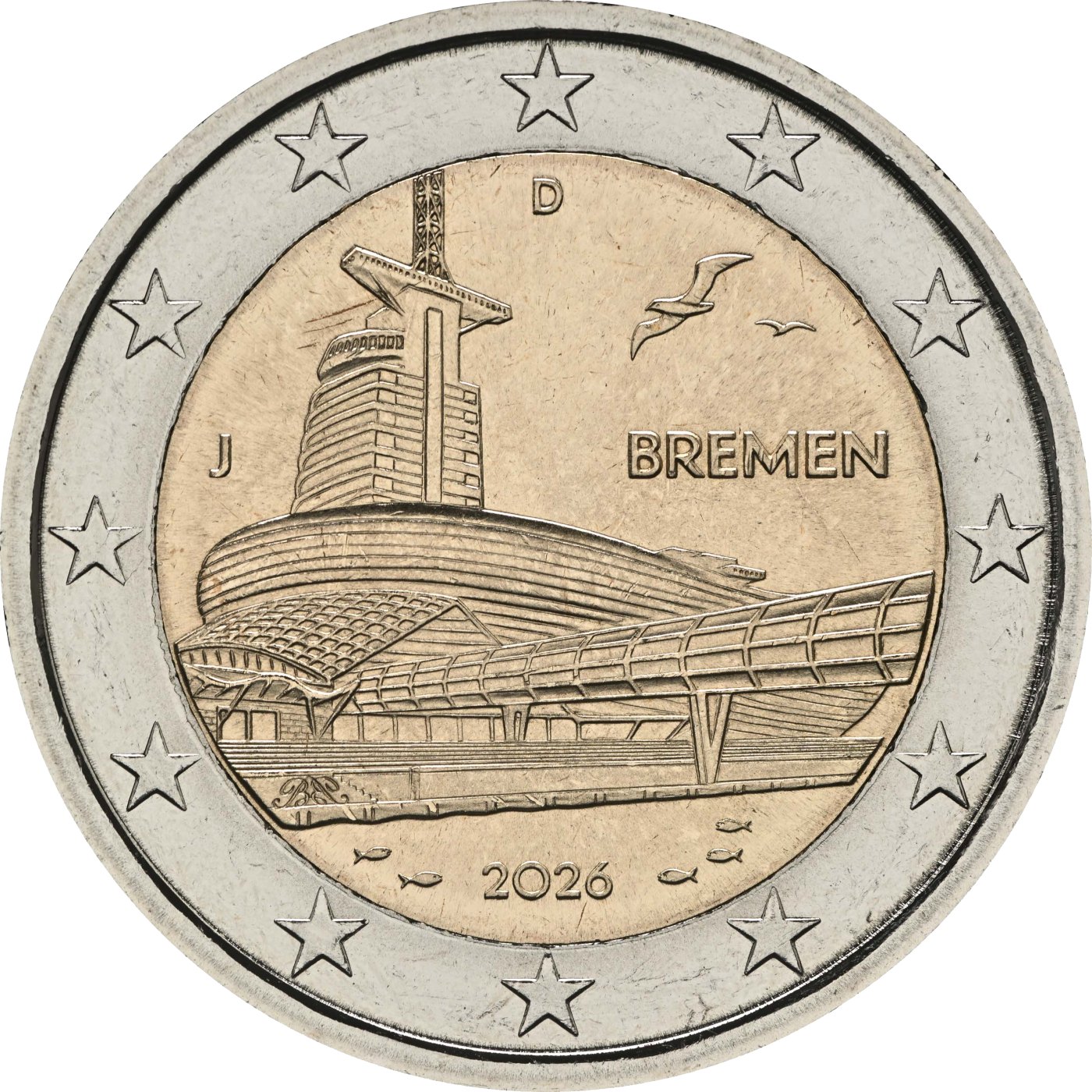 Deutschland 2026 Bremen - Klimahaus® Bremerhaven 8° Ost (Serie: Bundesländer II, 4. Ausgabe) – Rückseite
