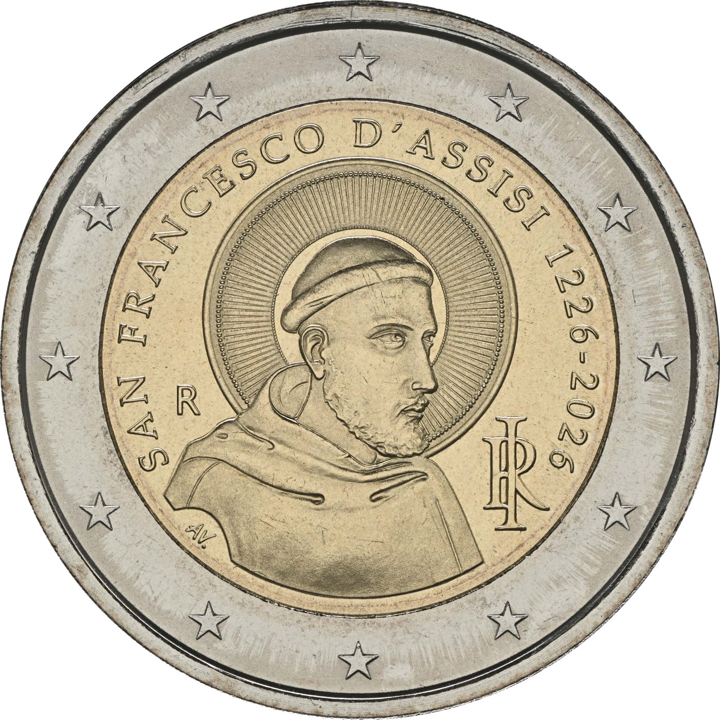 Italien 2026 800. Todestag von San Francesco d'Assisi – Rückseite