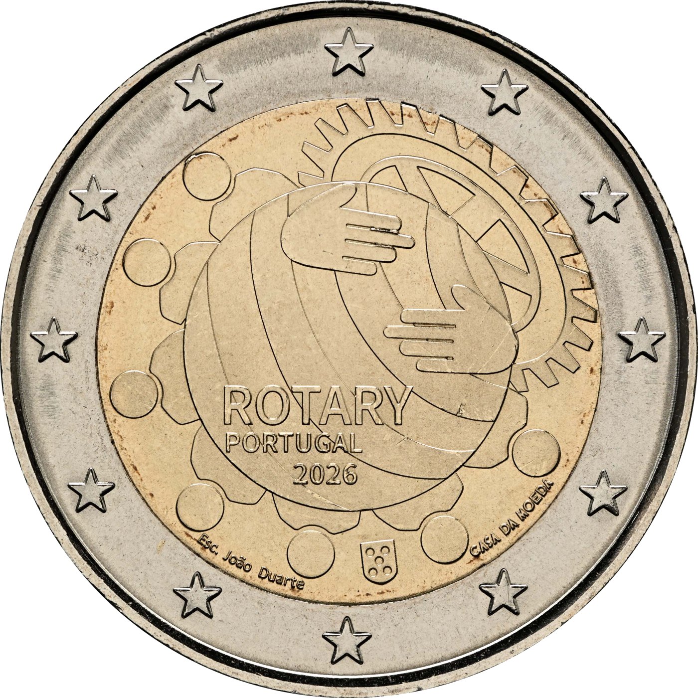 Portugal 2026 100 Jahre Rotary in Portugal – Rückseite