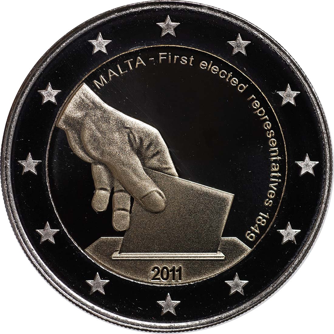2 Euro Espelhado