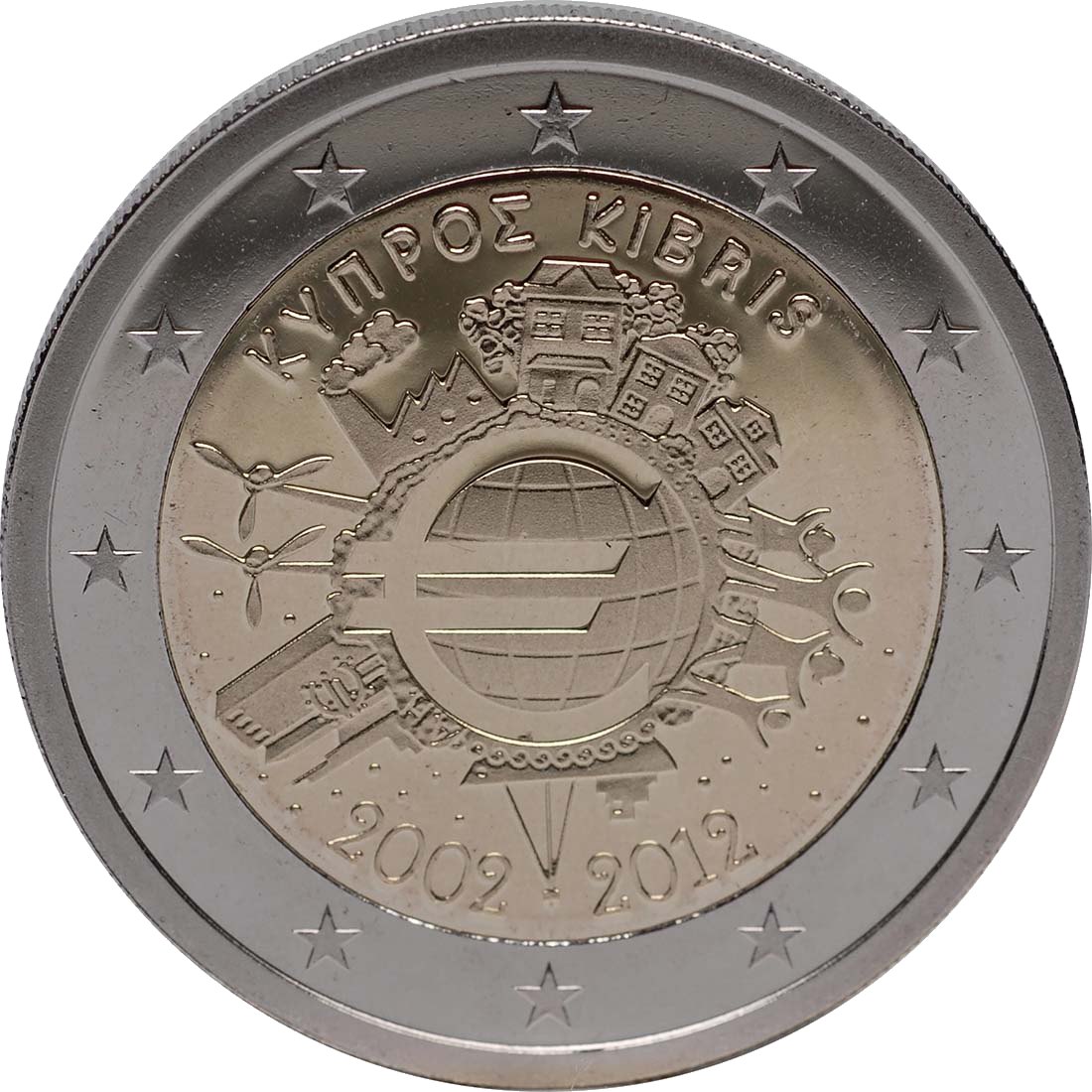 2 Euro Espelhado