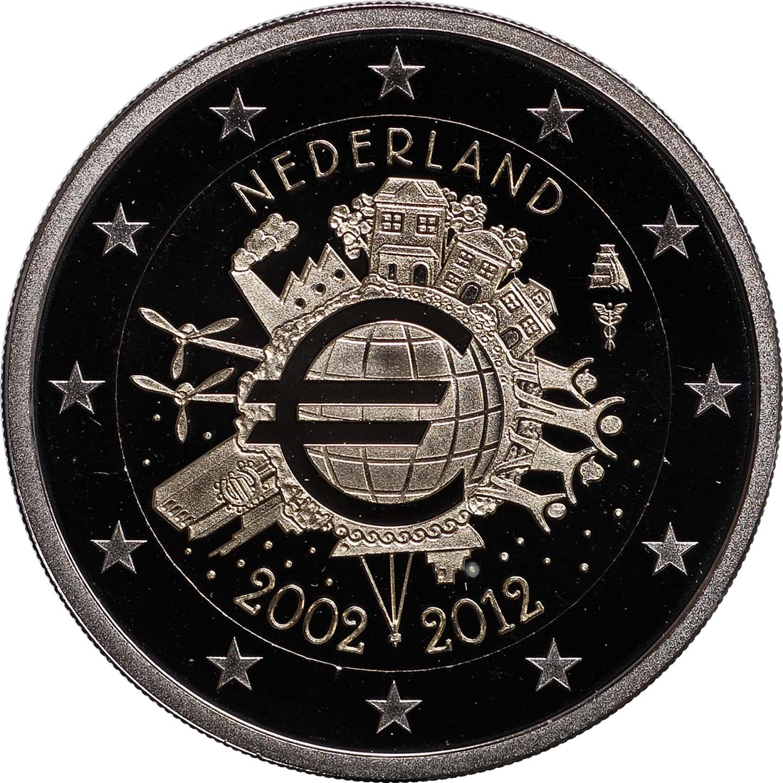 2 Euro Espelhado