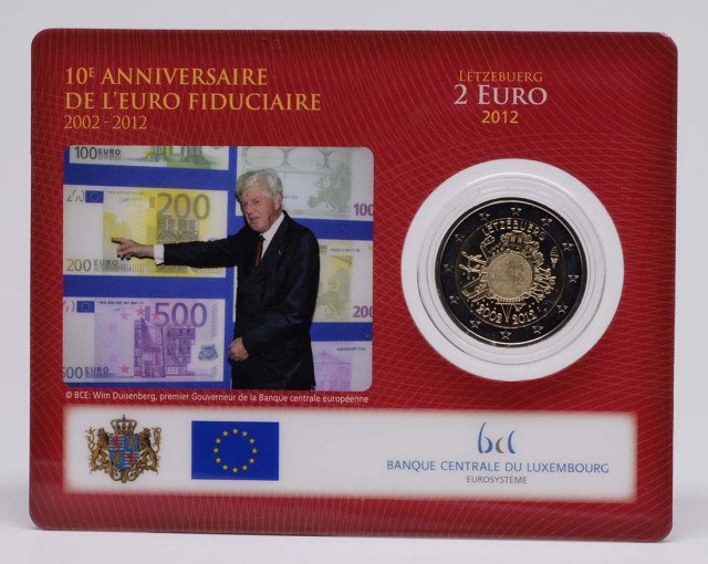 Luxemburg 2012 10 Jahre Euro-Bargeld – Übersicht