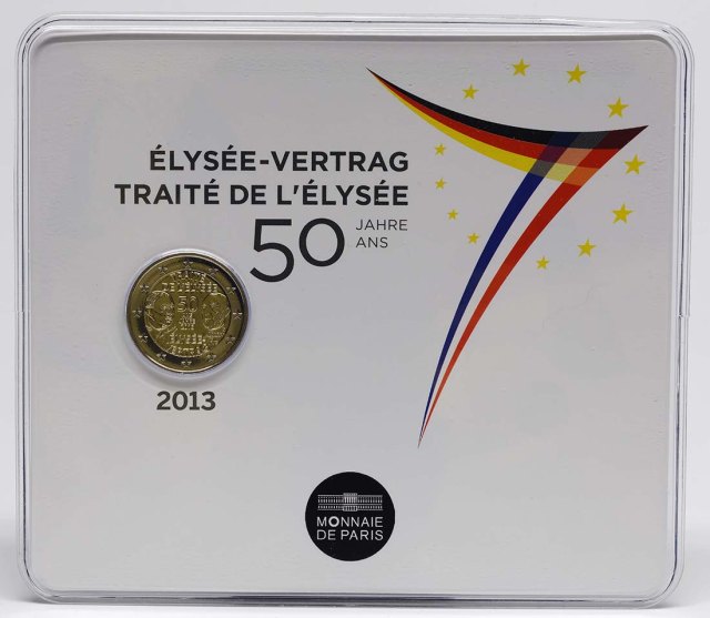 Frankreich 2013 Gemeinschaftsausgabe Deutschland / Frankreich 50. Jahrestag Élysée-Vertrag – Übersicht