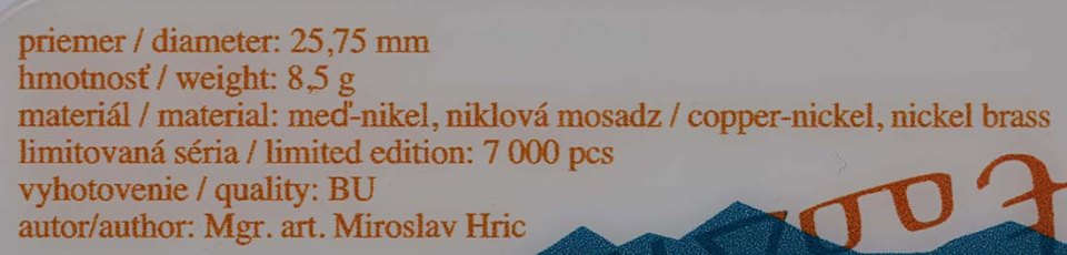 Slowakei 2013 1150 J. Mission v. Konštantin u. Metod – Zertifikat