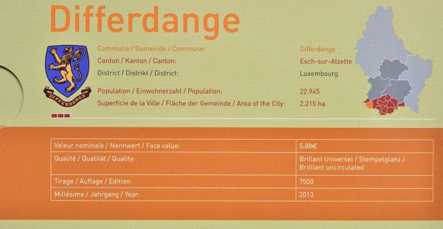 Luxemburg 2013 Die Nationalhymne – Zertifikat