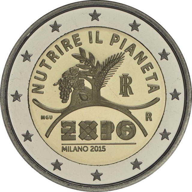 Italien 2015 Weltausstellung Expo Mailand 2015 – Rückseite